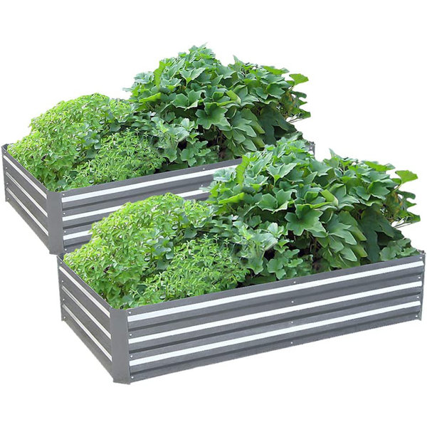 Arlmont & Co. Brookly Metal Outdoor Planter Box Wayfair Canada
